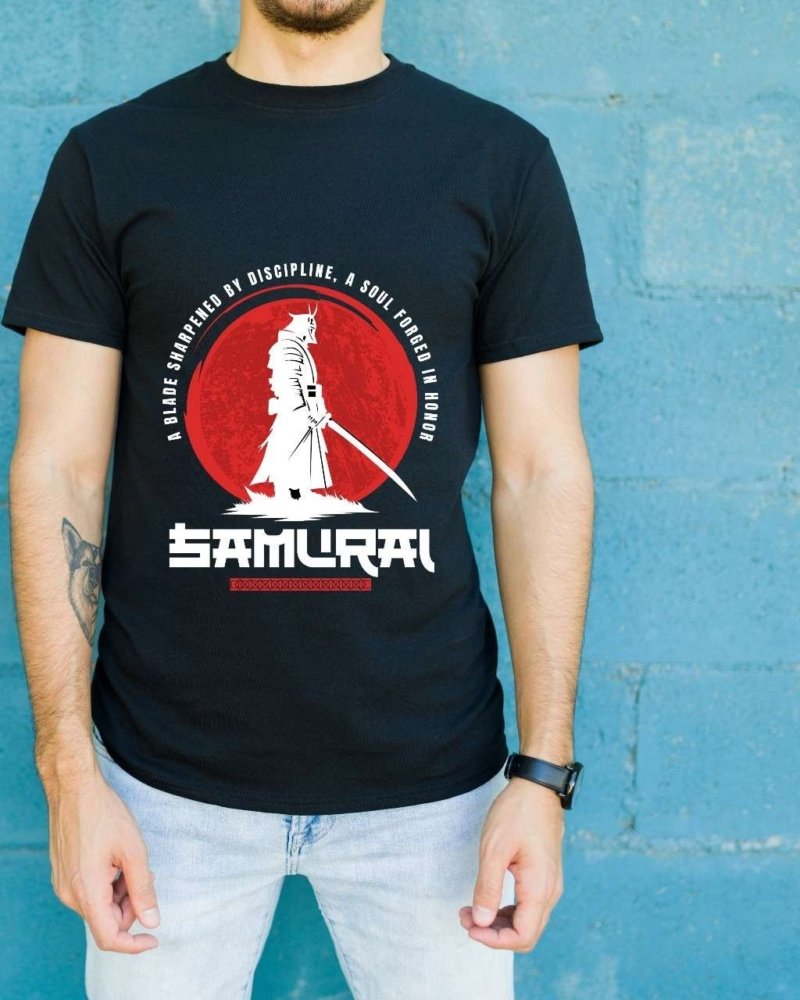 Funtee Samurai Spirit Graphic Imported T-Shirt – Available in 3 Colors