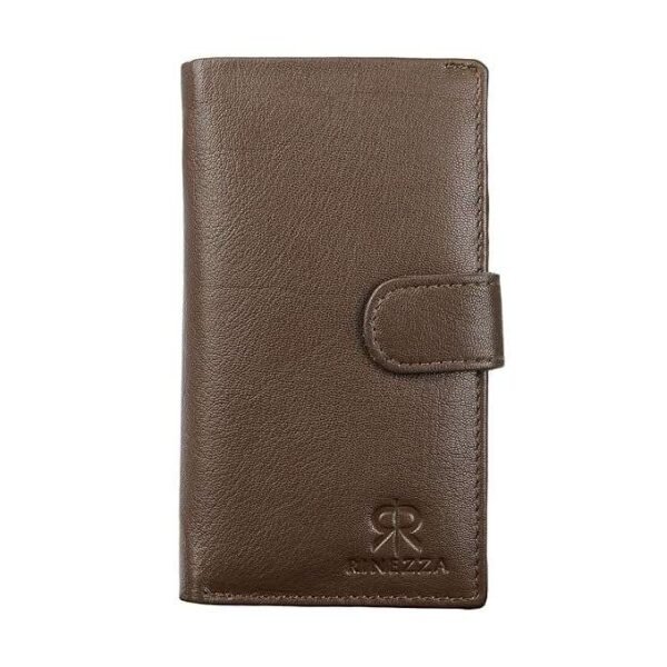 Rinezza Genuine Leather Long Wallet for Men & Women | 10 Card Slots | with Cash Compartment | 1 ID Window | RFID Blocking