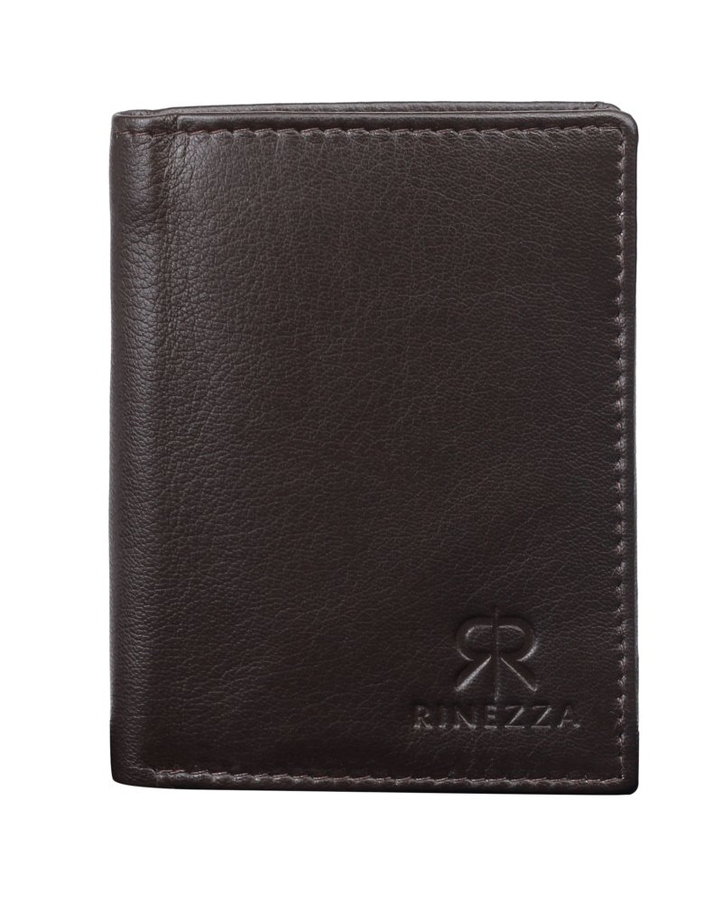 Rinezza Original Leather | Thin Bifold RFID Blocking | Card Case Wallet | Multiple Card Slots
