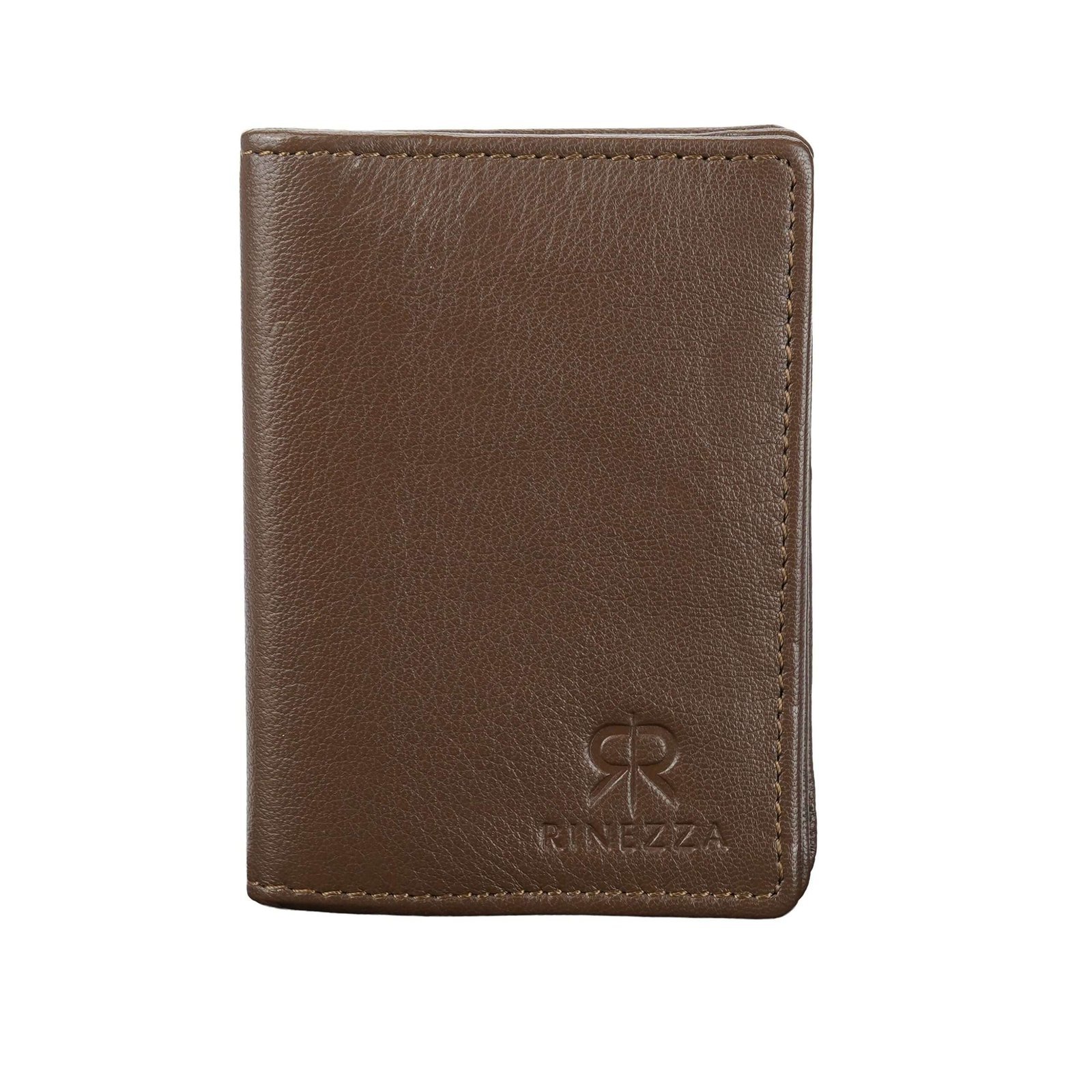 Rinezza Genuine Leather Card Case Wallet for Men | 6 Card Slots | RFID Protected | Compact Bifold