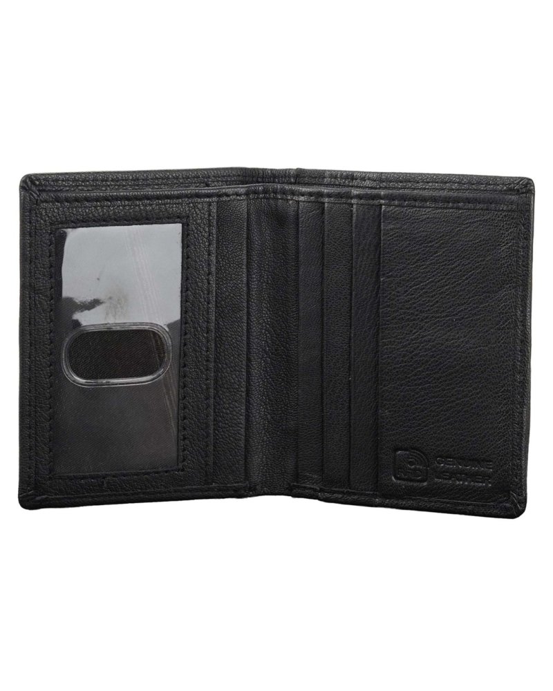 Rinezza Genuine Leather Bi-Fold Card Holder Wallet | Slim | Stylish | Functional
