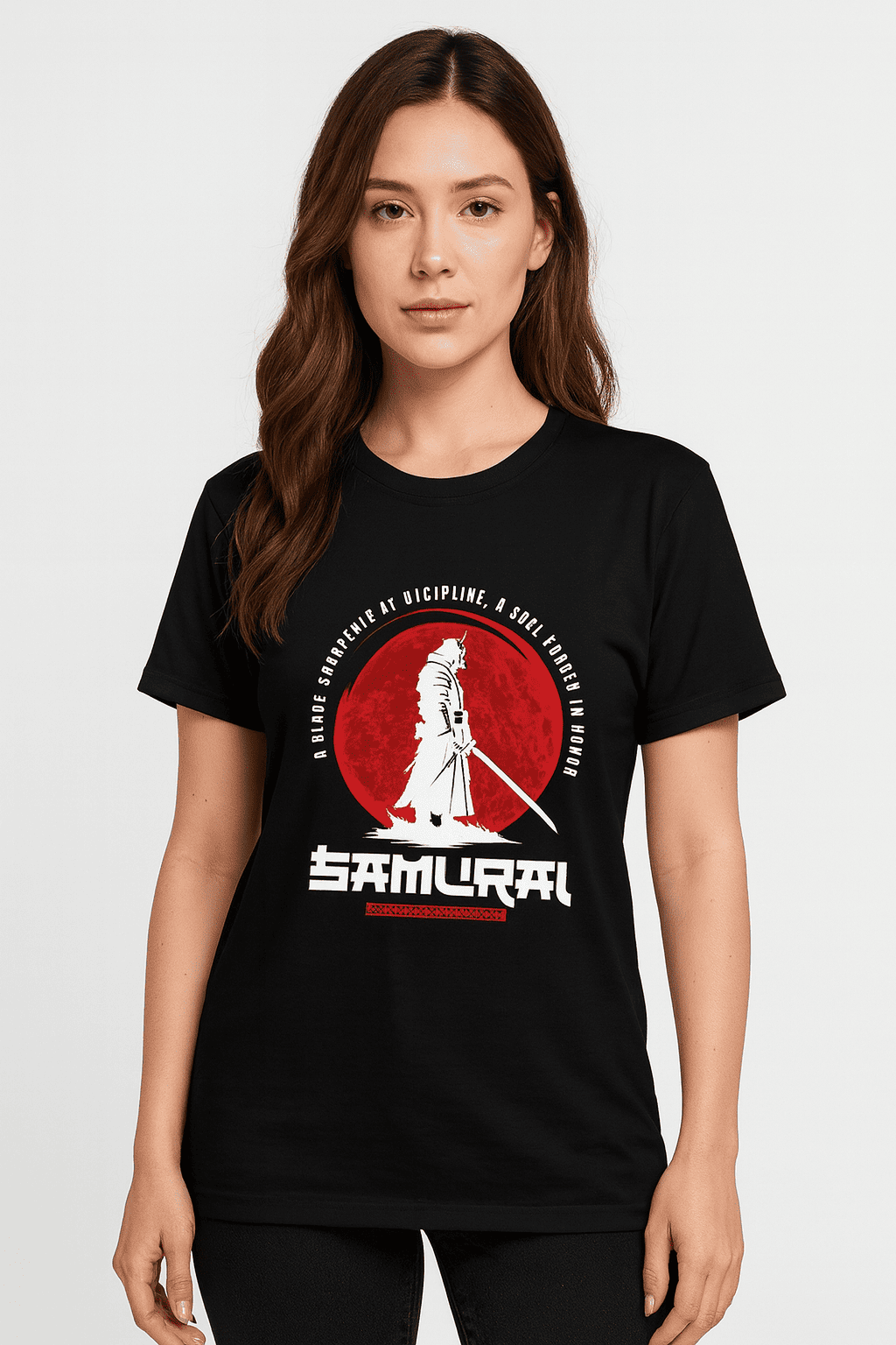 Funtee Samurai Spirit Graphic Imported T-Shirt – Available in 3 Colors