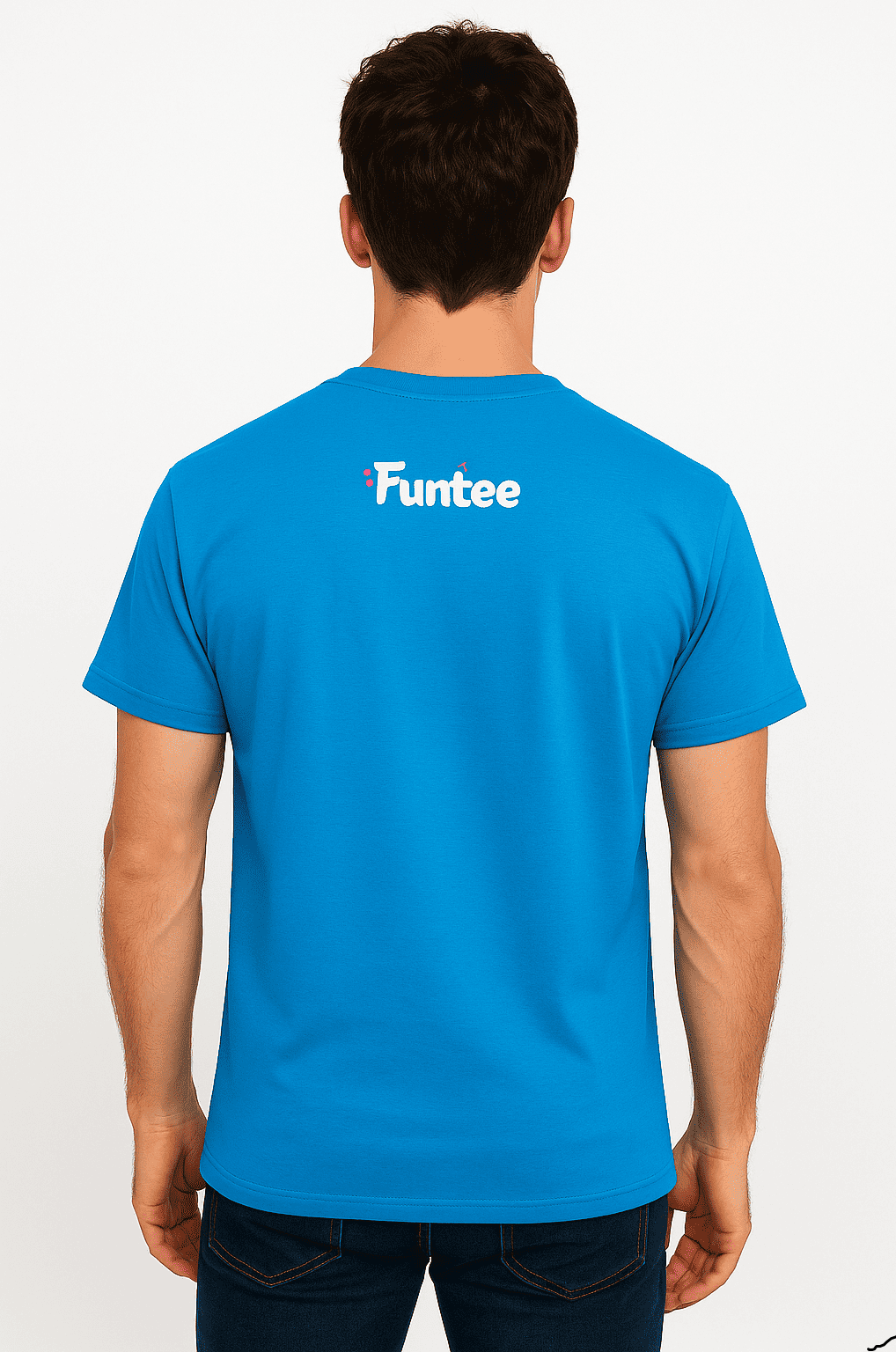 Funtee Unisex Blue Summer Imported T-Shirt Print - Image 3
