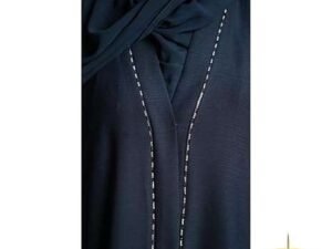 Rinezza Latest Abaya with Dupatta Black Sleeves Work Design Free Size