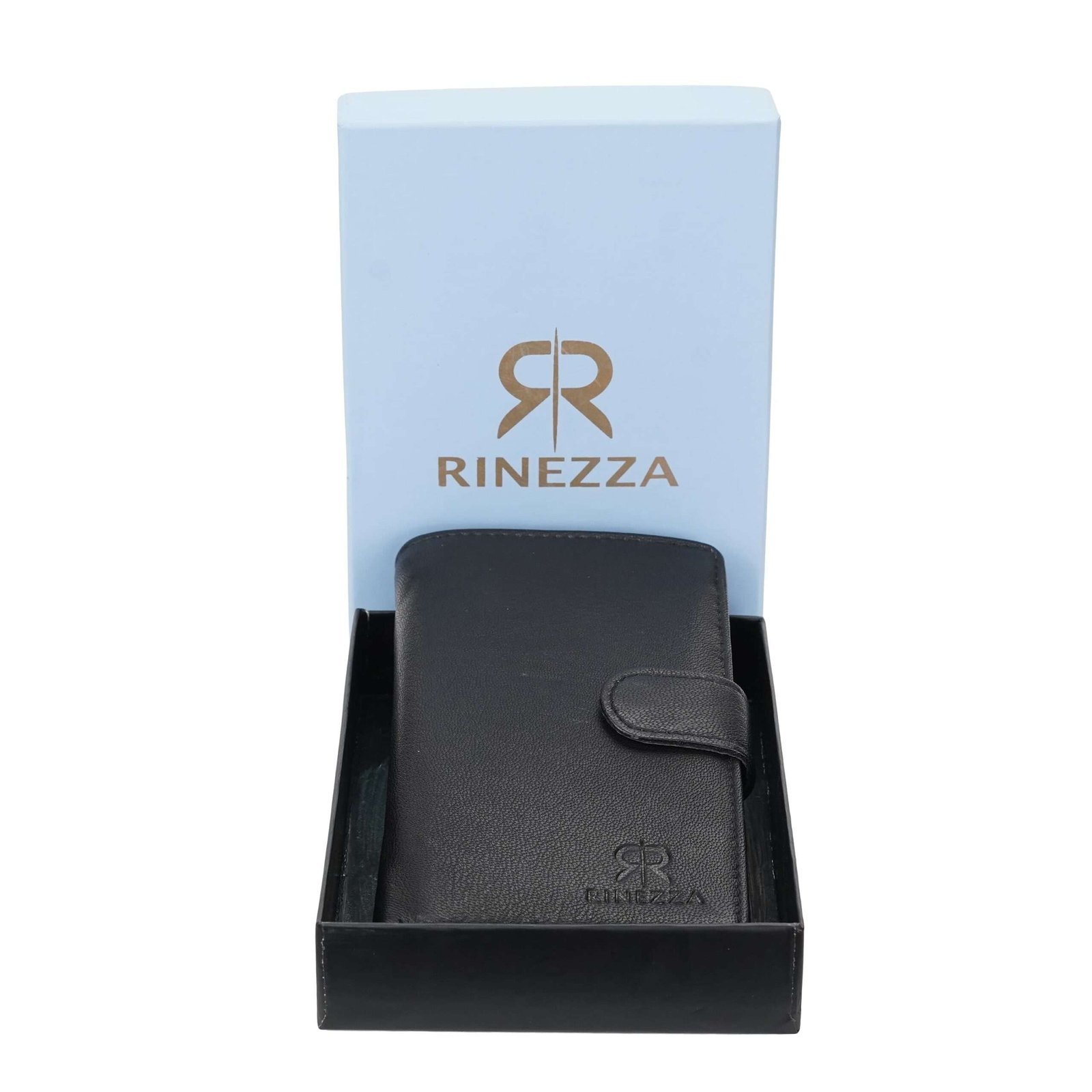 Rinezza Genuine Leather Long Wallet for Men & Women | 9 Card Slots | Currency Compartment | 1 ID Window | 1 Coin Pocket | Snap Closure | RFID Protected - Image 6