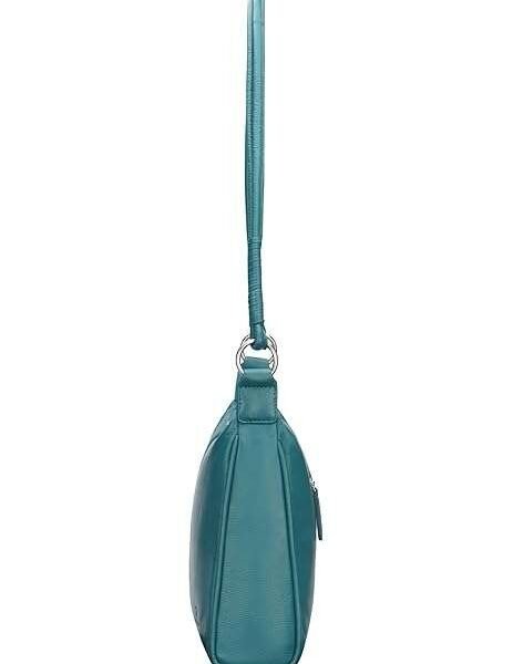 Rinezza Genuine Premium Leather Satchel Handbag for Women | Teal | Spacious Design
