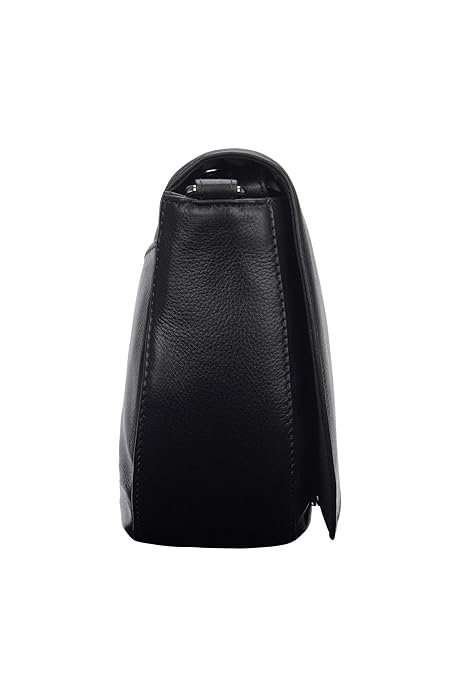 Rinezza Genuine Leather Sling Bag with Magnetic Button Adjustable Shoulder Strap,Trendy Crossbody Bag For Girls - Image 3