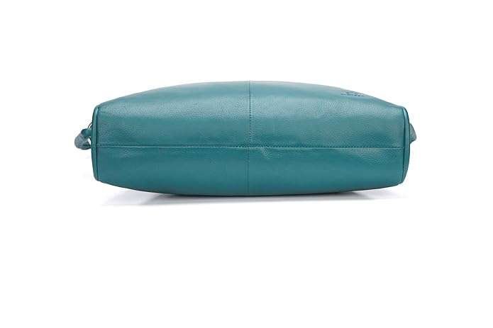 Rinezza Genuine Premium Leather Satchel Handbag for Women | Teal | Spacious Design - Image 4