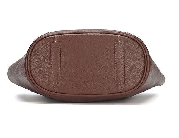 Rinezza Genuine Leather Women's Classic Tote Bag | Hobo Shoulder Bag for Office | Brown Spacious Stylish Design