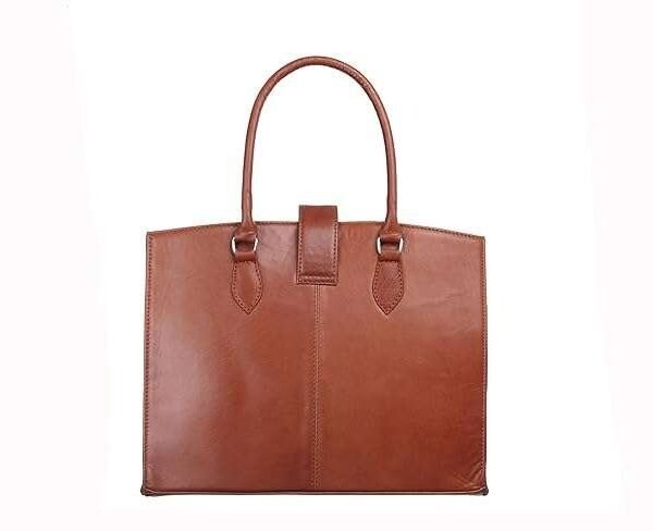 Rinezza Vintage Full-Grain Real Leather Handbag for Women | Ladies Bag | Stylish Shoulder Bag | Tote for Office Work