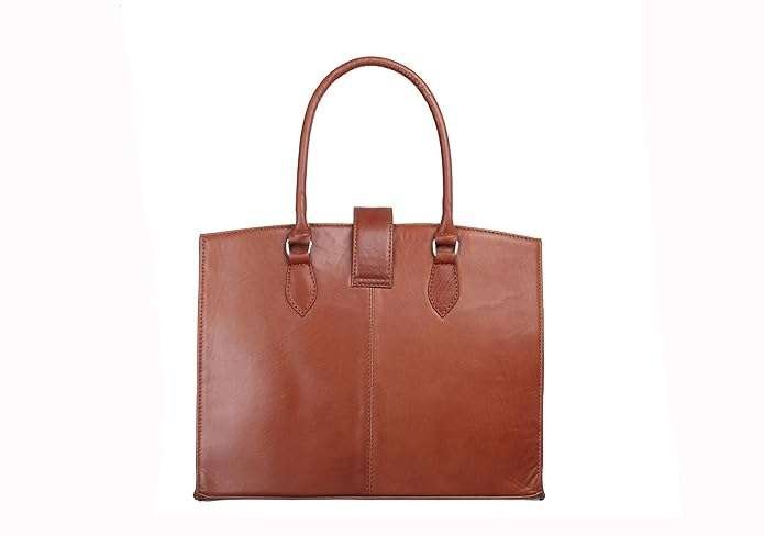 Rinezza Vintage Full-Grain Real Leather Handbag for Women | Ladies Bag | Stylish Shoulder Bag | Tote for Office Work - Image 2
