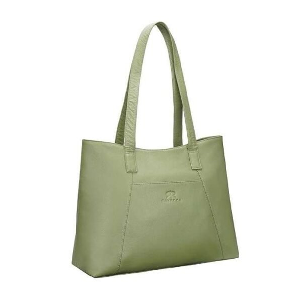 Rinezza Women's Leather Tote Bag, Sage Green, Ladies Purse