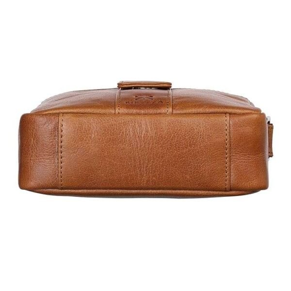 Rinezza Genuine Leather Vertical Sling Bag for Men & Women