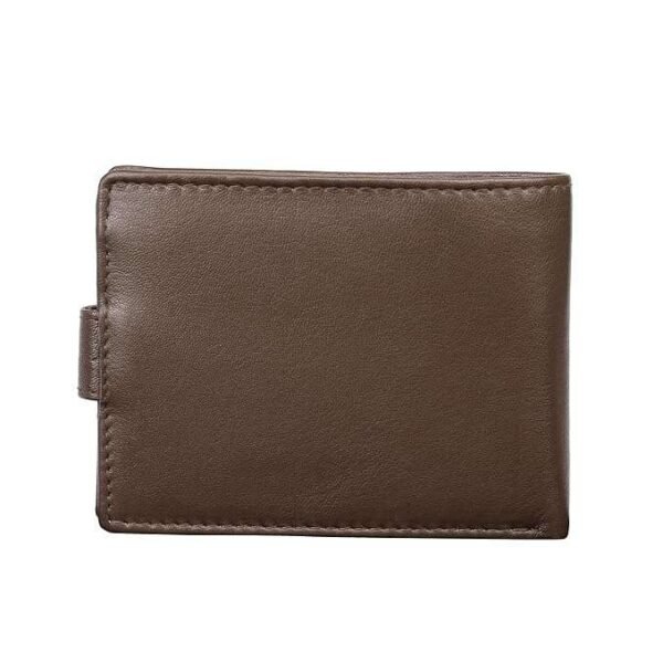 Rinezza Genuine Leather Men's Wallet with Card Slots, RFID Protected, Brown