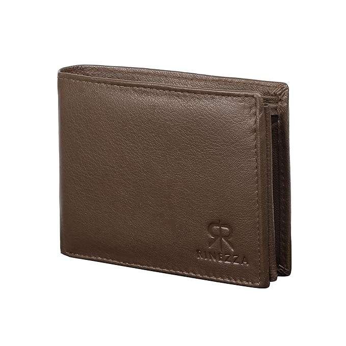 Rinezza Men's Genuine Leather Wallet | Bi-fold with Multiple Card Slots | Coin Pocket - Image 2