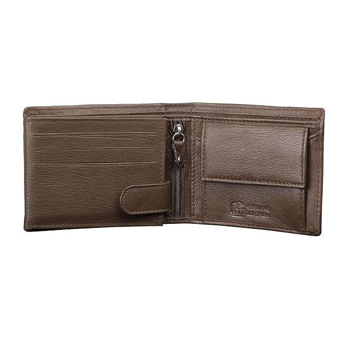 Rinezza Men's Genuine Leather Wallet | Bi-fold with Multiple Card Slots | Coin Pocket - Image 8