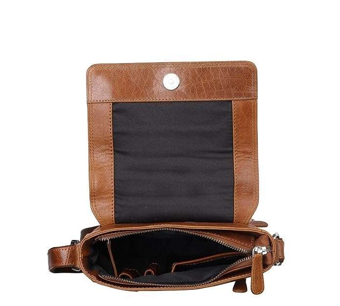 Rinezza Genuine Leather Crossbody Sling Bag for Men & Women - Image 6