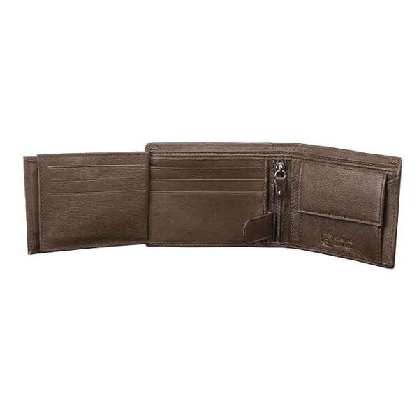 Rinezza Men's Genuine Leather Wallet | Bi-fold with Multiple Card Slots | Coin Pocket
