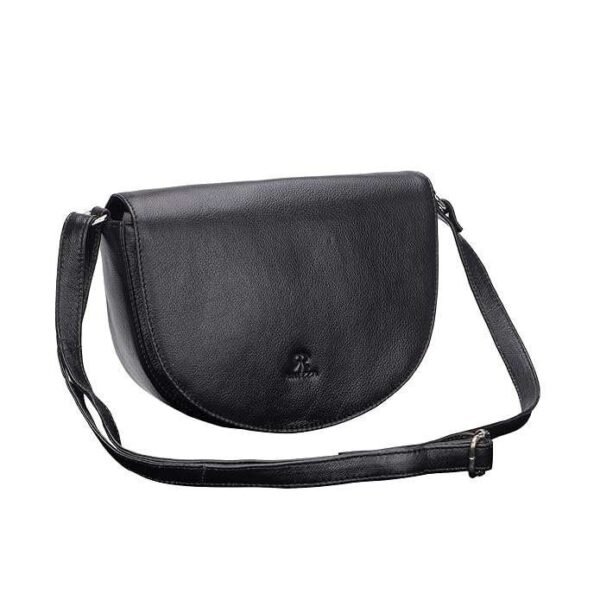 Rinezza Genuine Leather Sling Bag with Magnetic Button Adjustable Shoulder Strap,Trendy Crossbody Bag For Girls