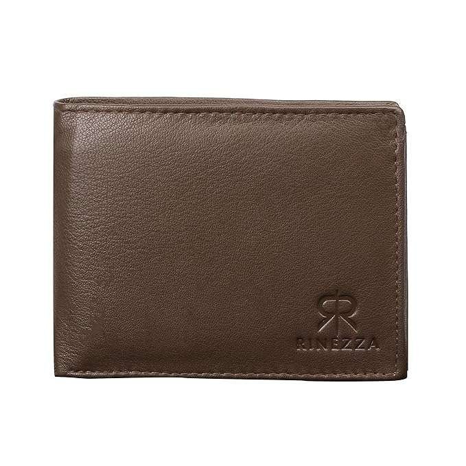 Rinezza Men's Genuine Leather Wallet | Bi-fold with Multiple Card Slots | Coin Pocket