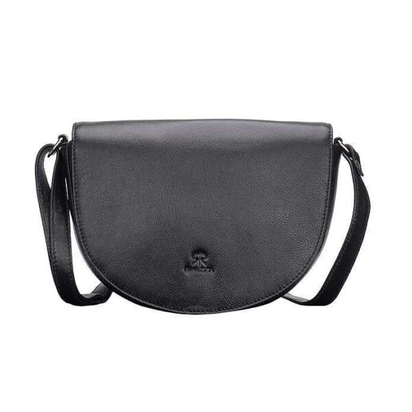 Rinezza Genuine Leather Sling Bag with Magnetic Button Adjustable Shoulder Strap,Trendy Crossbody Bag For Girls