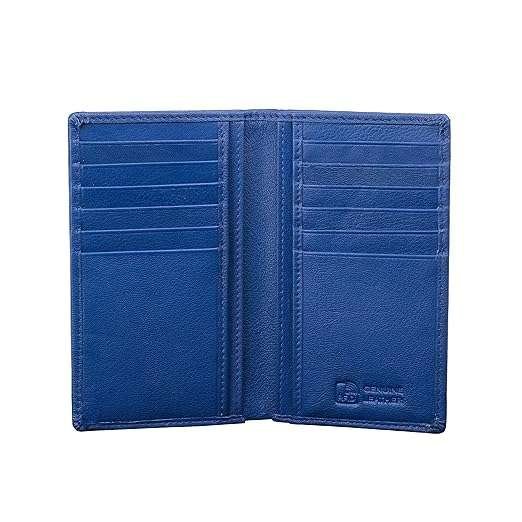 Rinezza Genuine Leather Long Wallet Holder | for Men & Women with 12 Card Slots | RFID Protected | Plain Texture - Image 4