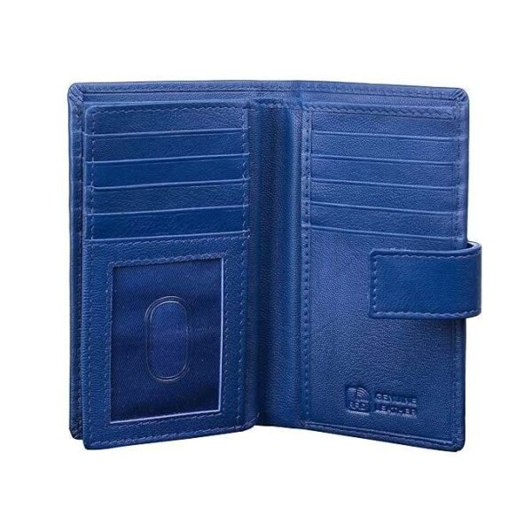 Rinezza Genuine Leather Long Wallet Card Holder | for Men & Women | RFID Protected |16 Card Slots | Travel Accessories